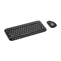 Compact 83-Key Wireless Keyboard and Power-Saving Mouse Combo