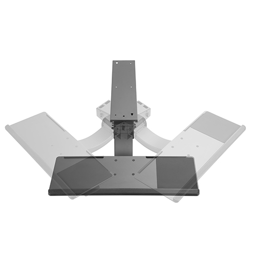 Airlift Negative Tilt & Swivel Under-Desk Keyboard Tray with Gel Wrist Rest and Precise Mouse Pad KBT-04 Create Clutter-Free Desktops Gas Lift Height Adjustment from china(chinese)