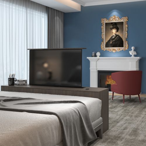 Motorized TV Lift Stand LP66-46M for most 37"~65" TVs from china(chinese)