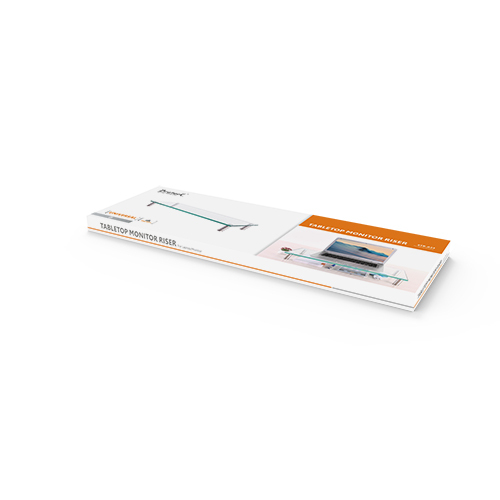 Adjustable Tempered Glass Surface Riser STB-033 Reduce eye/neck strain from china(chinese)