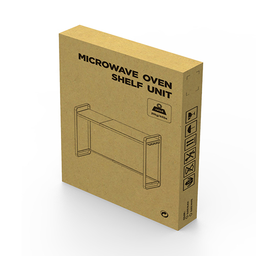 Width-Adjustable Microwave Oven Shelf Unit