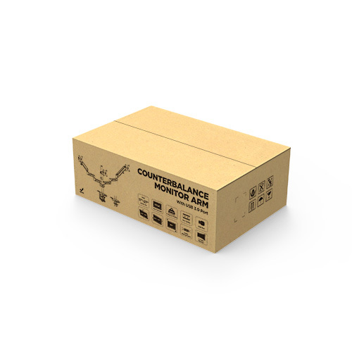 Triple Monitors Pole-Mounted Epic Gas Spring Aluminum Monitor Arm with USB LDT37-C036UP For Most 17"-27" Monitors from china(chinese)