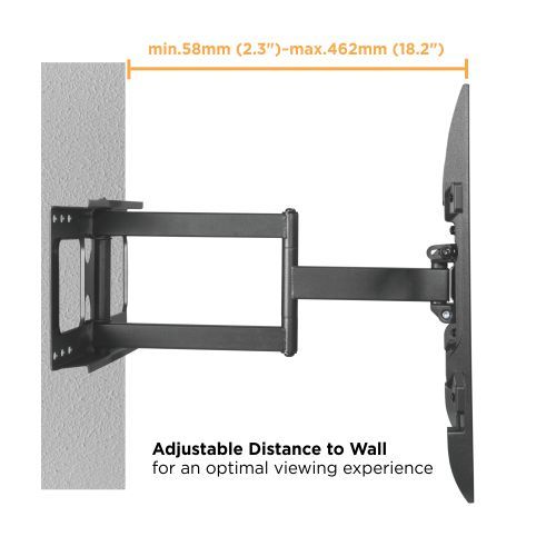 Steel Full-Motion TV Wall Mount for Double Stud LPA69-463D For most 32"-70" Flat Panel TVs from china(chinese)