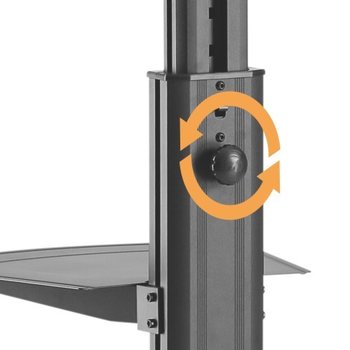 コンパクトな高さ調節可能なアルミニウムテレビカート FS11-46T  from china(chinese)