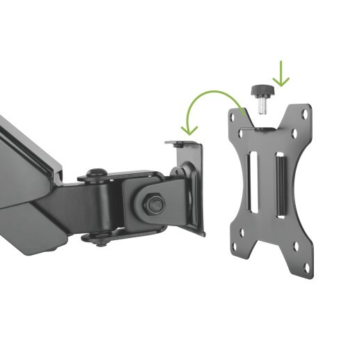 Single Screen Pole Held Computer Wall Mount with CPU Holder WWS04-01 Keep Yourself in Right Position from china(chinese)