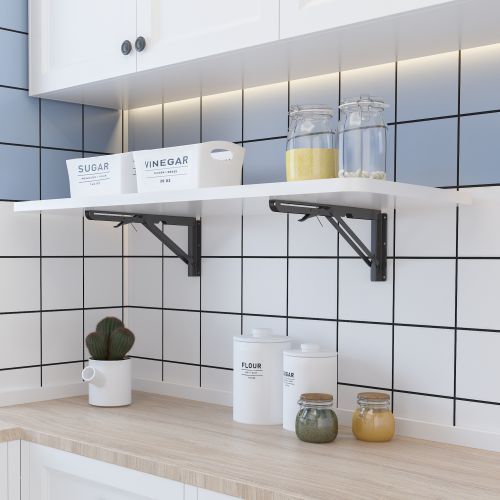 Wall-Mounted Folding Shelf (Medium) WAS01-1-T01 Perfect for Optimizing Storage Space from china(chinese)