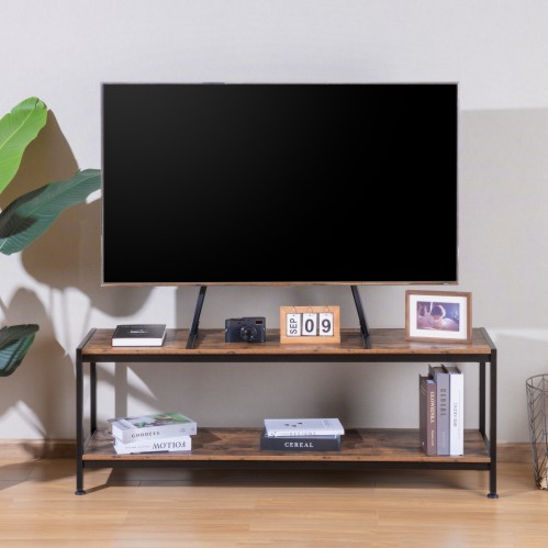 2-Tier Industrial Style Media Console (Medium) WP2002M A Mix of Urban and Rustic Loft Appeal from china(chinese)