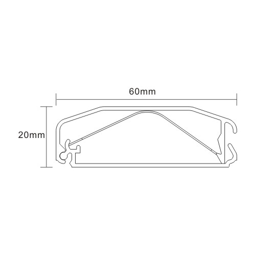 Aluminum Cable Cover - 750mm