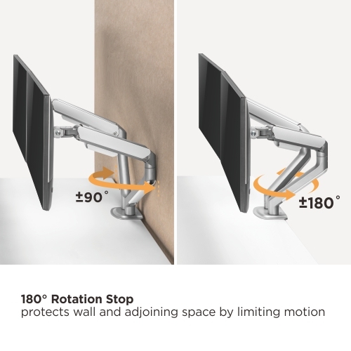 Dual Monitor Economical Spring-Assisted Monitor Arm LDT63-C024 For Most 17"-32" Monitors from china(chinese)