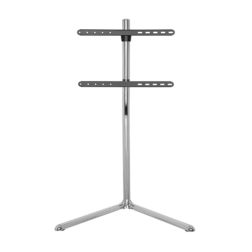 Modernist Linear Chrome Plated Studio TV Floor Stand with V-Base FS17-46F-01 Bring Aesthetics to Any Viewing Area from china(chinese)