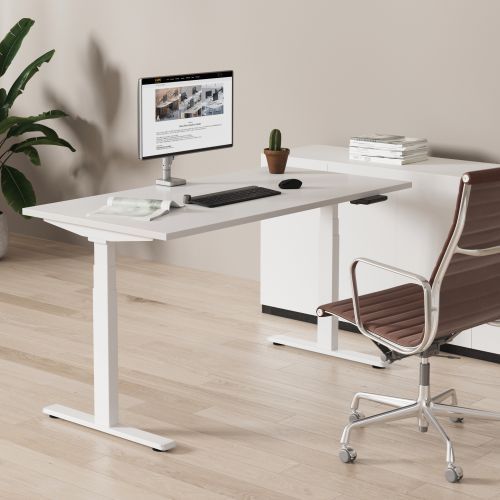 Contemporary 3-Stage Dual-Motor Sit-Stand Desk (Standard) M08-23DE Stay on the move and bring vibrancy to the work. from china(chinese)