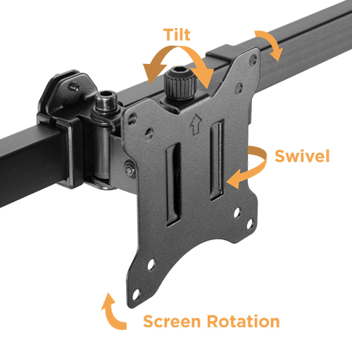 Pole Mount Dual-Screen Monitor Stand Supplier and Manufacturer- LUMI
