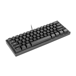 61-Key Dome-Switch Gaming Keyboard with 3-Color Backlit