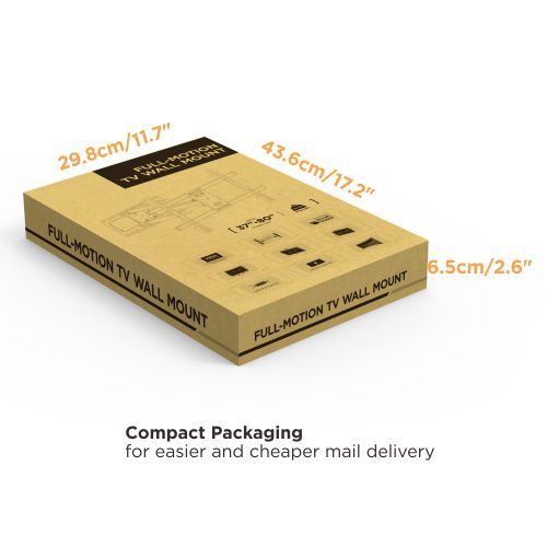 Heavy-Duty Steel Full-Motion TV Wall Mount LPA69-466 For most 37"-80" Flat Panel TVs from china(chinese)