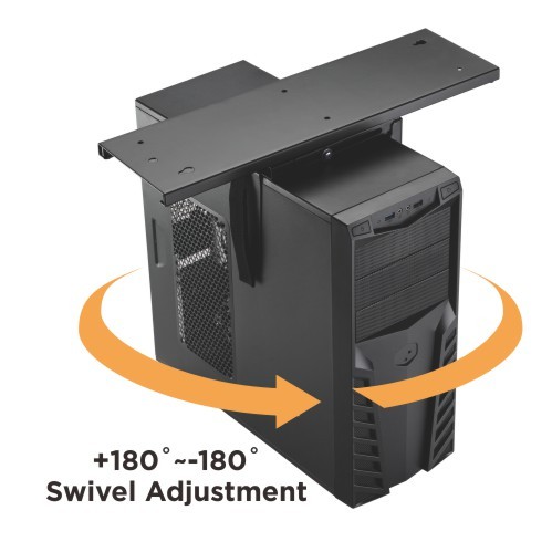 SOPORTE PARA CPU DEBAJO DEL ESCRITORIO AJUSTABLE SIN ESCALAS CON RIEL DESLIZANTE  CPB-20 Con un Mango de Bloqueo Fácil para Ajuste de Altura from china(chinese)