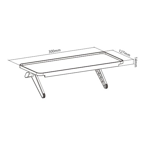 Kickstand-Style TV Media Shelf with Protective Ledges APM-09-02 For Media Boxes, Speakers, Remote Controls, Knick-Knacks and Other Small Items from china(chinese)