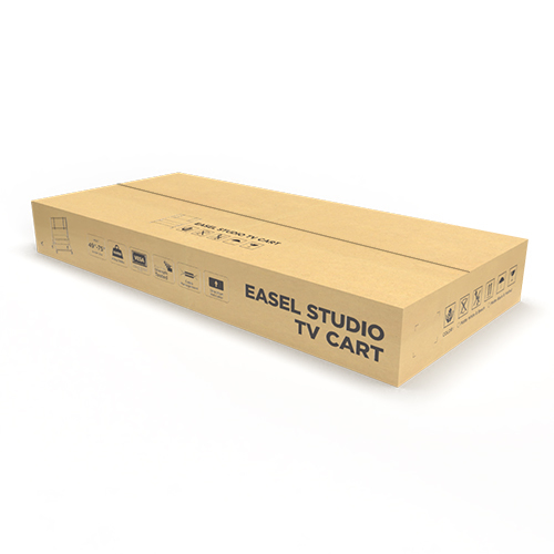 キャビネット付きイーゼルスタジオテレビカート FS33-46F-01 屋内または屋外のエンターテインメントのモバイル使用に最適 from china(chinese)