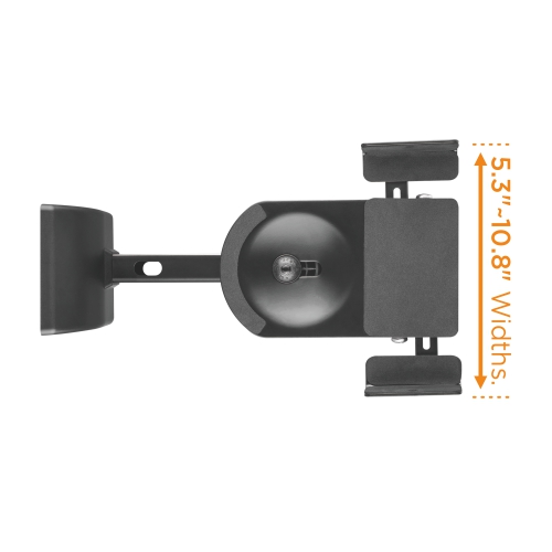 Brateck One Pair Universal Adjustable Satellite Speaker Wall Mount