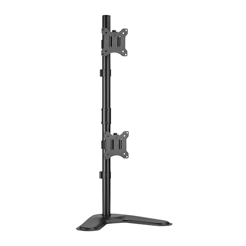 Vertical Pole Mount Dual-Screen Monitor Stand LDT57-T02V For Most 17"-32" Monitors from china(chinese)