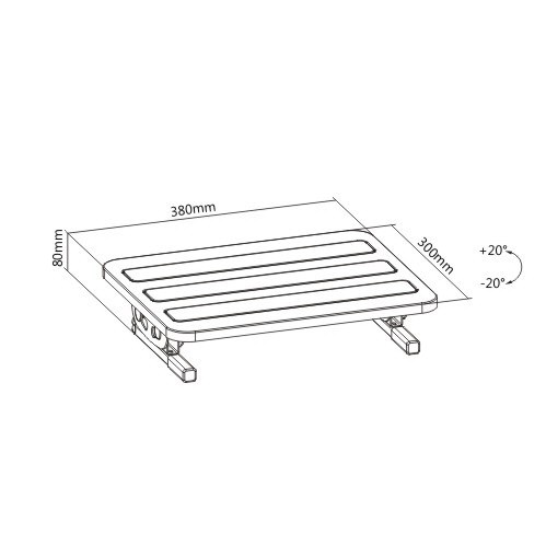 クラシックな角度調節可能なスチールフットレスト FR-09  from china(chinese)