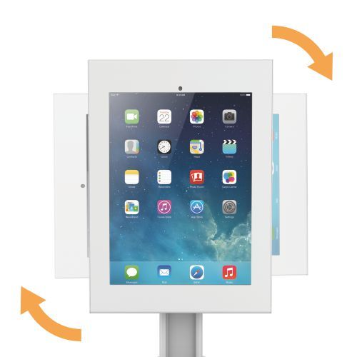 Anti-theft Tablet Kiosk Floor Stand with Catalogue Holder for 12.9" iPad Pro (Gen3) PAD26-04CLP Ideal for Trade Show, Store Display and More Public Places from china(chinese)