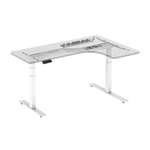2-leg L-shaped Dual Motor Sit-Stand Desk M07-23DZL Left or Right - Made Easy! from china(chinese)
