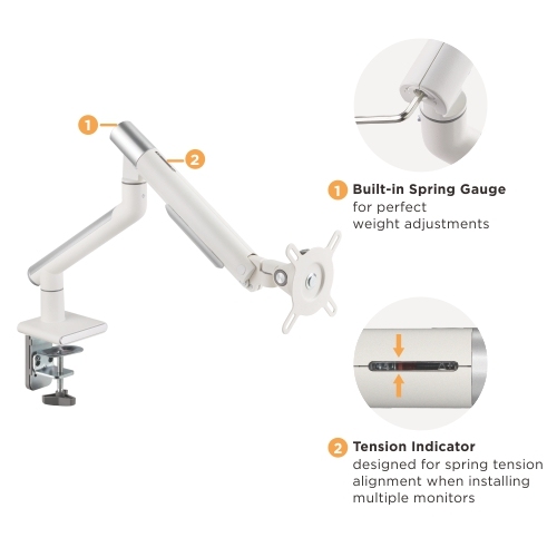 Single Monitor Premium Slim Aluminum Spring-Assisted Monitor Arm LDT49-C012 For most 17"~32" Monitors from china(chinese)
