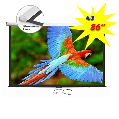 Aluminum Auto-lock Manual Projection Screen-86’’ /4:3 PMBC86 For education, commercial presentations or residential home cinema from china(chinese)