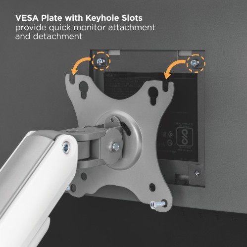 デュアルモニターエコノミカルスプリングアシストモニターアーム LDT63-C024 ほとんどの17"-32"モニター用 from china(chinese)