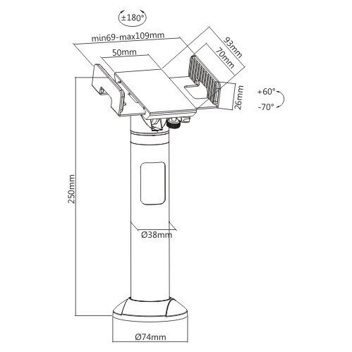Universal Credit Card Terminal Stand PTS-04 Every Angle for Every Transaction from china(chinese)