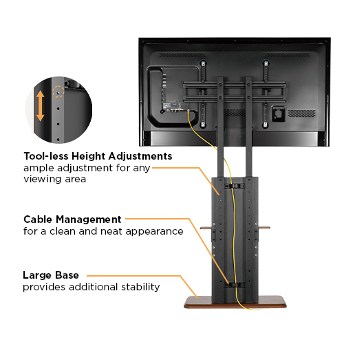 モダンスリムテレビフロアスタンド FS16-46N ほとんどの37"-70"テレビ用 from china(chinese)