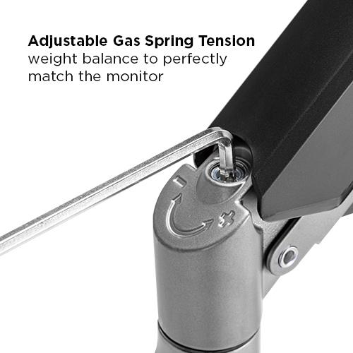 Triple-Monitor Gas Spring Monitor Wall Mount LDA39-3112 Supports most 17"-27’’ Monitors from china(chinese)