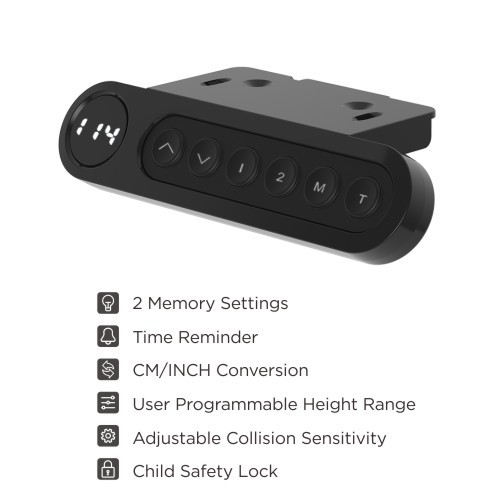 3-Stage Round Column Dual-Motor Sit-Stand Desk Frame M10-23D Born Elegant from china(chinese)