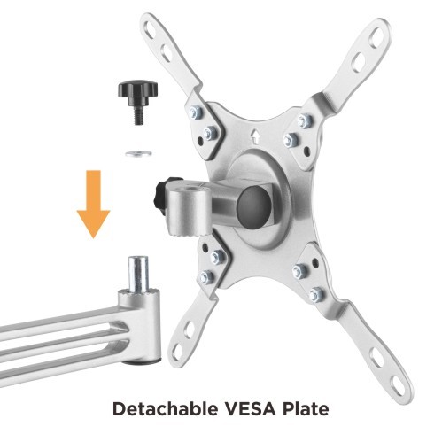 Lockable Aluminum Full-Motion RV TV Mount with Extended VESA LDA37-221 For most 13”-43” Displays from china(chinese)