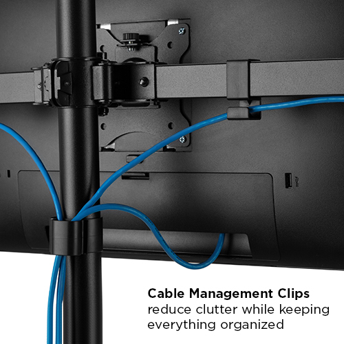 Pole Mount Triple-Screen Monitor Mount LDT57-C03 For Most 17"-32" Monitors from china(chinese)