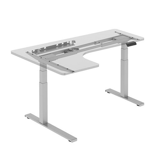 2-leg L-shaped Dual Motor Sit-Stand Desk M07-23DL Left or Right - Made Easy! from china(chinese)
