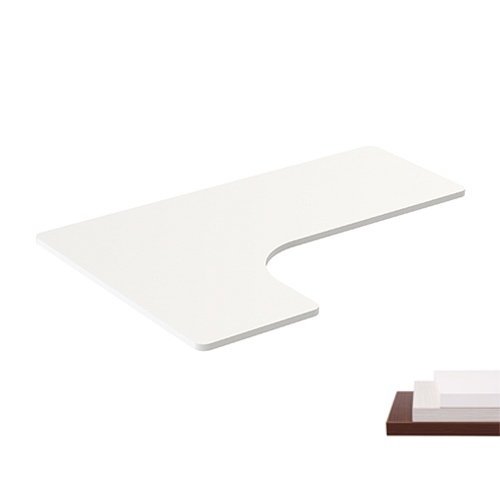 L-SHAPE CURVED EDGE PARTICLE BOARD DESKTOP TP16060L Compatible with 2-Leg L-Shape Corner Desk Frame  from china(chinese)