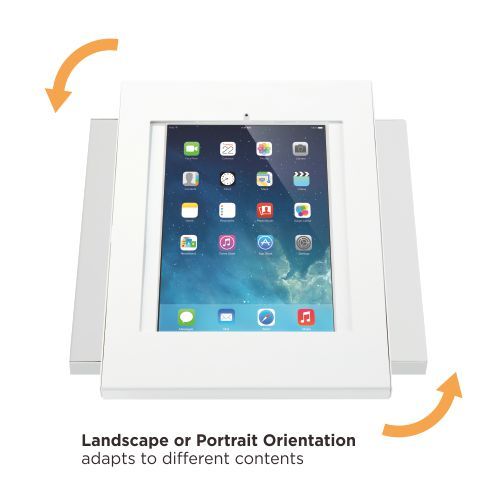 Anti-Theft Countertop/Wall Mount Tablet Kiosk for 9.7" iPad 5/6 & iPad Pro (1st), 10.2" iPad 7/8/9, 10.5”iPad Air (Gen 3)/ iPad Pro, 10.1" Samsung Galaxy Tab A (2019)  PAD32-05  Ideal for Trade Show, Store Display and More Public Places from china(chinese)