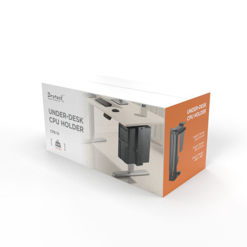Steplessly Adjustable Under-Desk CPU Mount CPB-19 With an Easy-Locking Handle for Height Adjustment from china(chinese)