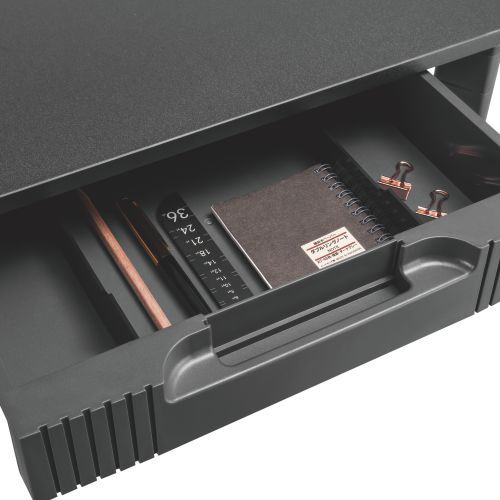 Particle Board Modular Multi-Purpose Riser with Drawer AMS-9 Accommodate most 13’’-32’’ monitors, laptops, printers, and other office machines from china(chinese)