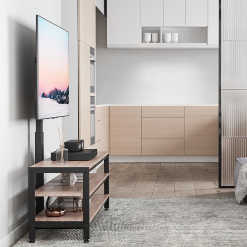 Economical Super Slim Swivel TV Floor Stand LDT03-17FLN For Most 37"-70" TVs from china(chinese)