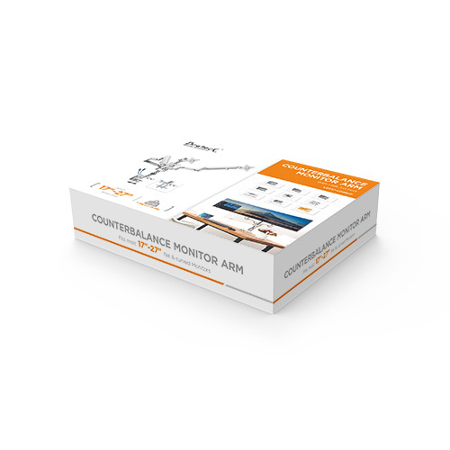 Triple Monitors Pole-Mounted Epic Gas Spring Aluminum Monitor Arm with USB LDT37-C036UP For Most 17"-27" Monitors from china(chinese)