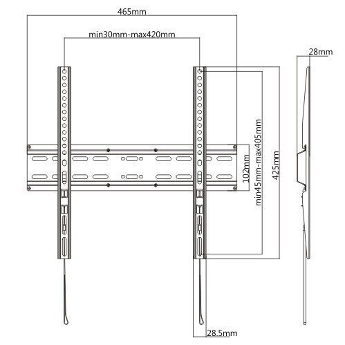 Super Economy Fixed LED/LCD TV Wall Mount KL25-44F  from china(chinese)