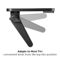 Kickstand-Style TV Media Shelf with Protective Ledges