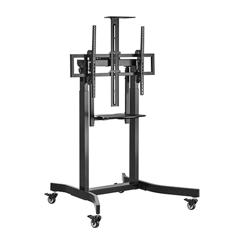Deluxe Motorized Large TV Cart with Tilt, Equipment Shelf and Camera Mount TTL14-68TW Designed for the Heaviest TVs from china(chinese)
