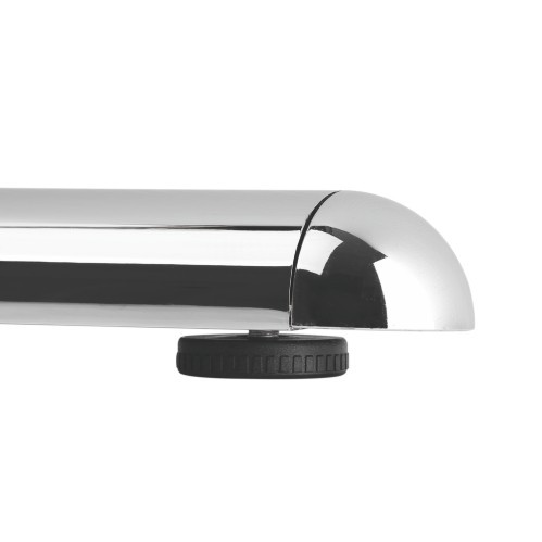 Modernist Linear Chrome Plated Studio TV Floor Stand with V-Base FS17-46F-01 Bring Aesthetics to Any Viewing Area from china(chinese)