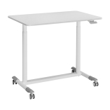 Compact Mobile Pneumatic Sit-Stand Desks with Round Legs 