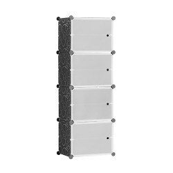 4-Cube Stacking Storage Organizer
