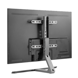 Contemporary Aluminum Pedestal Tabletop TV Stand
