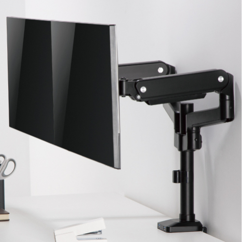 Dual Monitors Pole Mounted Premium Aluminum Spring-Assisted Monitor Arm with 3.0 USB Cables Included LDT53-C024UP For most 17"-32" Monitors from china(chinese)
